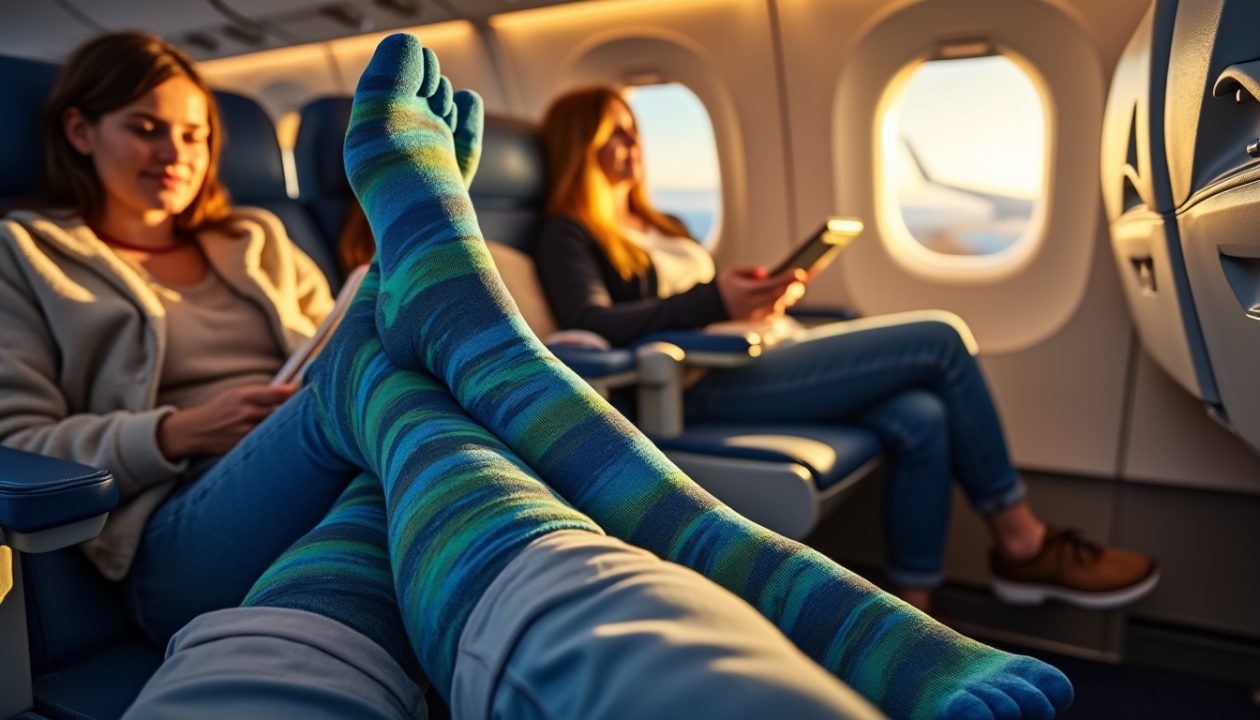 découvrez comment les chaussettes de compression peuvent améliorer votre confort lors des vols en avion. apprenez-en plus sur leurs bienfaits pour la circulation sanguine, la réduction de la fatigue et le soulagement des jambes lourdes, afin de rendre vos voyages aériens plus agréables.